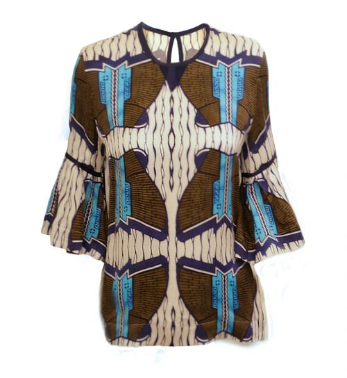 African Print Blouse (Front)